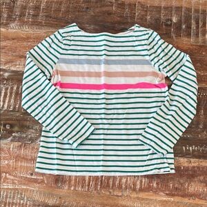 Striped Boden Girls Long Sleeve Shirt